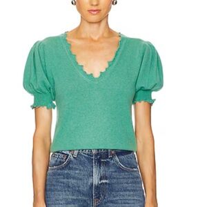 New | Ulla Johnson Polline Top in Aegean Medium